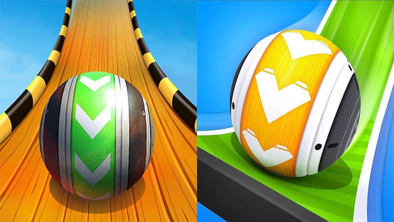 Sky Rolling Balls VS GYRO BALLS GyroSphere Trials - SpeedRun