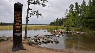 The source of the MIssissippi River from Lake Itasca, Minnesota