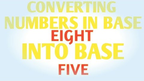 Converting numbers in base eight into base five