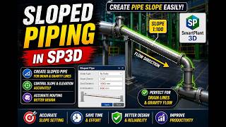 SP3D Sloped Piping Tutorial | Create Pipe Slope Easily (Step-by-Step)