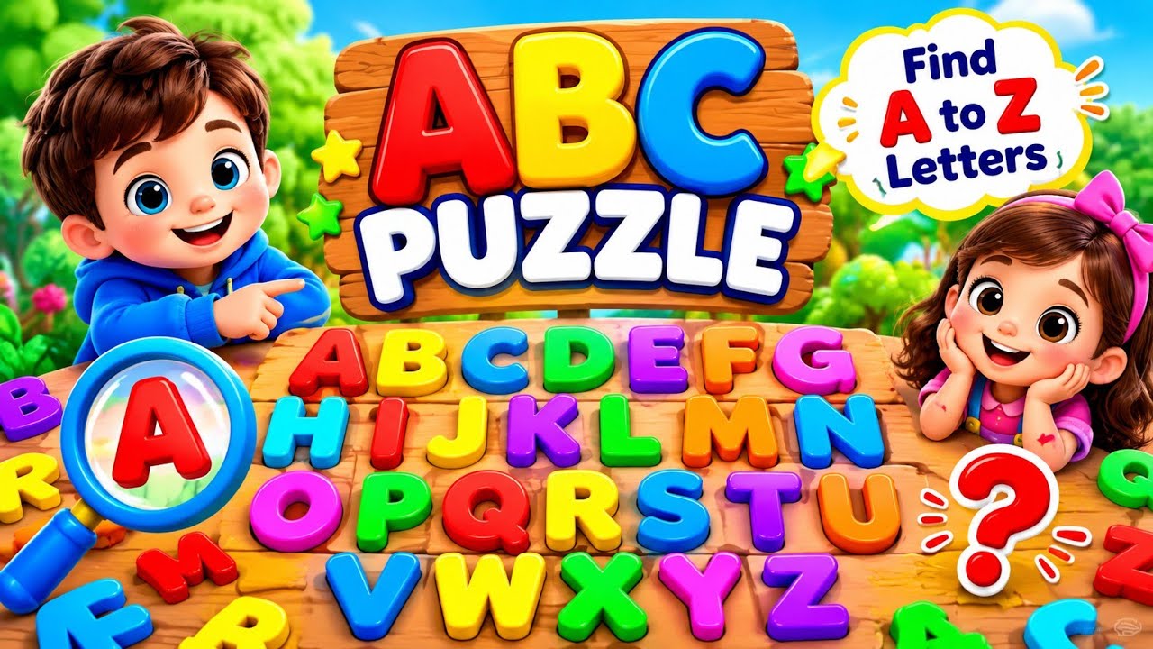 🔥 ABC Alphabet Puzzle Challenge 🧩 | Learn A to Z with Colorful