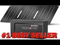 powkey Solar Powered Generator 100W Rated 97Wh Portable Power Station with Solar - B0FNMSQ6TM