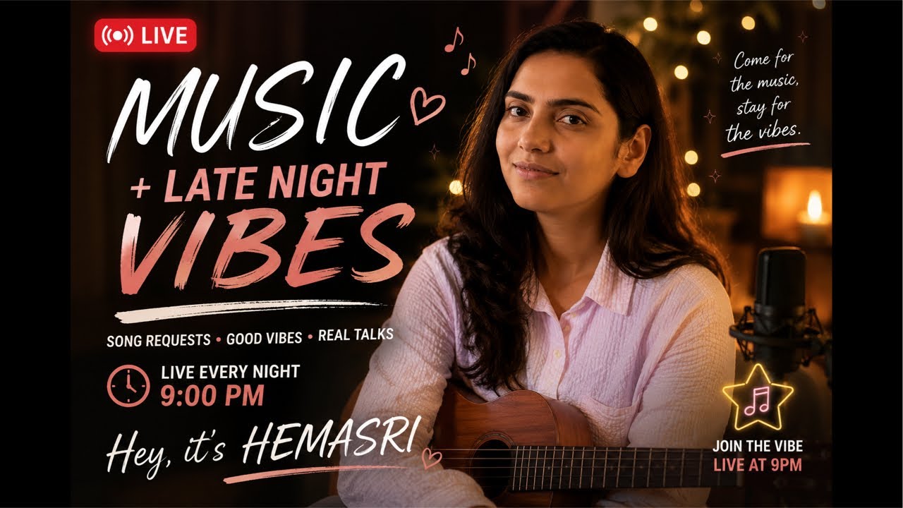 Live with HEMASRI at 9 PM |Songs & Vibes✨ #youtubeshorts #shorts #viral #shortsfeed #live #trending