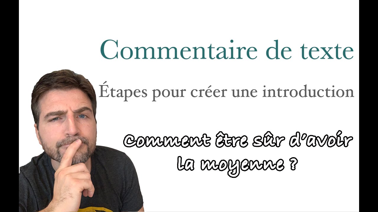 COMMENTAIRE de TEXTE ️ Être SÛR d'avoir la MOYENNE 😌 MÉTHODE pour avoir