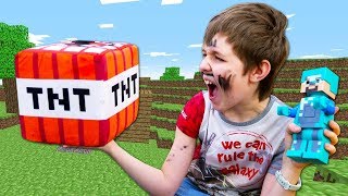 Minecraft vs FNAF oyun derlemesi. TNT ile minecraft duvarı patlatıyoruz