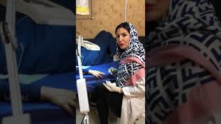 درمان از ببین بردن لکه های پوستی با دستگاه ار اف در مطب دکتر شاه حسینی