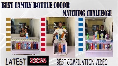 ‼️WATCH THE BEST ENTERTAINING 2025 BOTTLE COLOR MATCHING COMPILATION VIDEO - FAMILY GAME SHOW