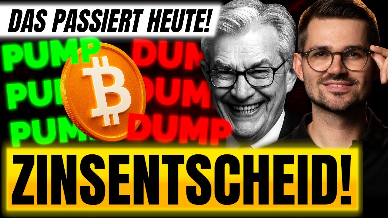 ZINSENTSCHEID: Crash oder Pump? DAS passiert heute WIRKLICH bei Bitcoin, Gold & Silber!