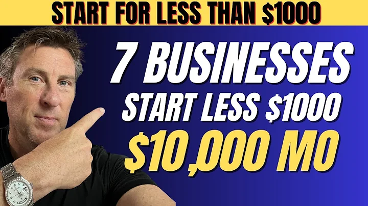 7 BUSINESS IDEAS you Can STARTUP with $0 to $1000 SUPER COOL! - DayDayNews