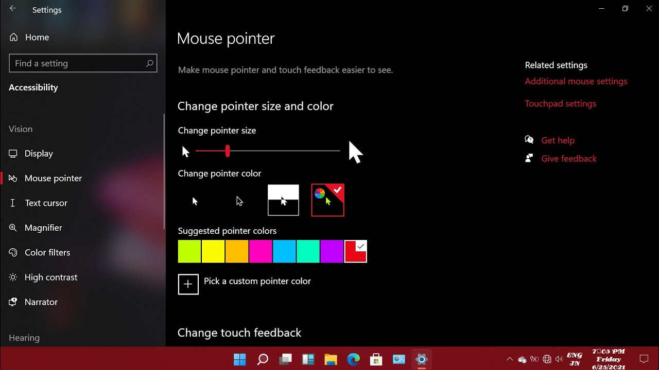 how to change mouse cursor color