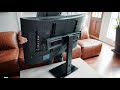 Perlesmith pstvs18 swivel tabletop tv stand  take your audio  experience to the next level
