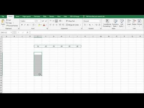 How to transpose row into column in excel Convert row data into column ...