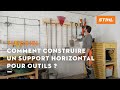 Comment construire un support horizontal pour outils   project bricolage et diy stihl