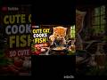 “Cute Cat Cooks Fish😺🐟 #aishorts