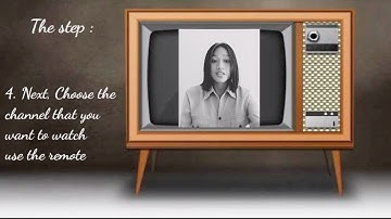 How to operate the television  (procedure text)