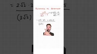 I’m teaching you how to rationalise the denominator #study #exam #stem #math #studytips