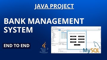 Bank Management System using Java and SQL.