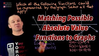 Matching Possible Absolute Value Functions to Graphs that are not Scaled