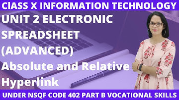 UNIT 2 ELECTRONIC SPREADSHEET ADVANCED Hyperlink