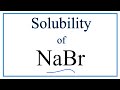 Sodium Bromide Solubility Concepts