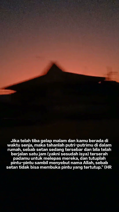 Saat Langit Berwarna Merah Sebelum Magrib