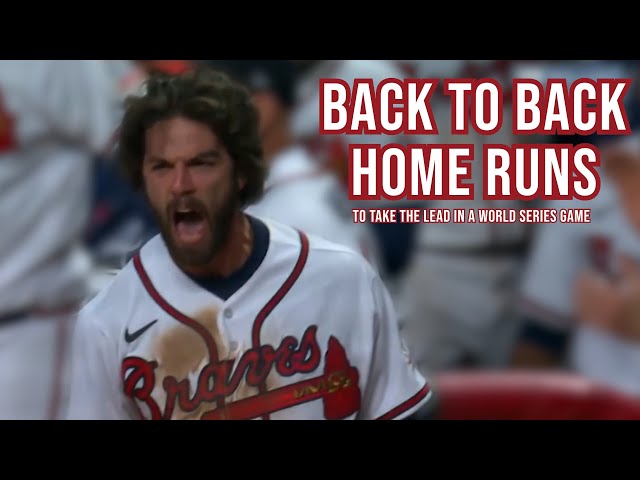 Back-to-back homers to take the lead in World Series game, a breakdown