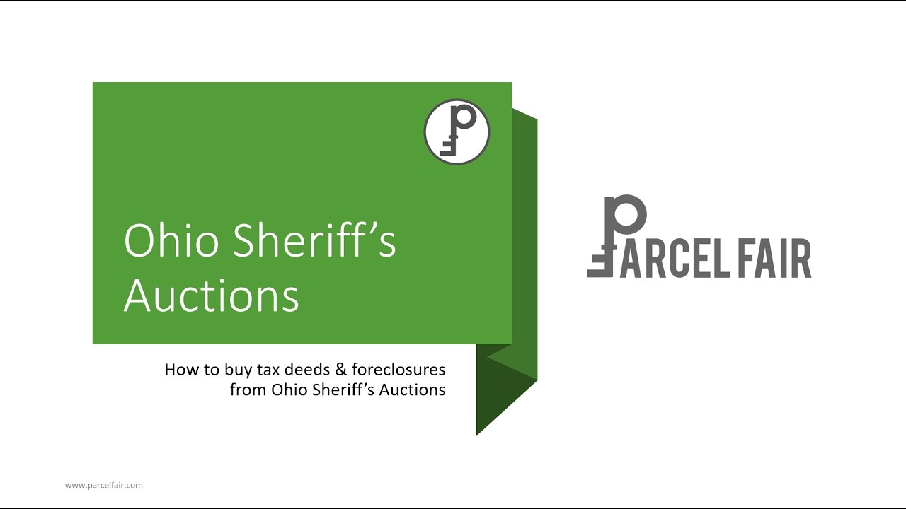 Intro to Ohio Sheriff's Auctions for Tax Deeds and Foreclosures - YouTube