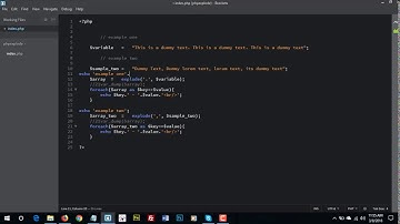 How to use PHP Explode function