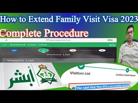 visit visa extension procedure saudi arabia