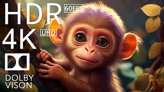 WILDLIFE ANIMALS - 8K (60FPS) ULTRA HD - With Nature Sounds (Colorfully Dynamic)