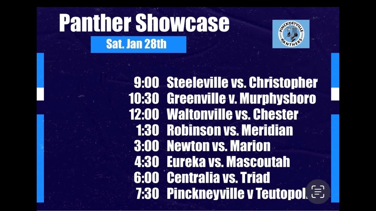 2022/2023 Panther Showcase Pinckneyville Panthers vs Teutopolis Wooden
