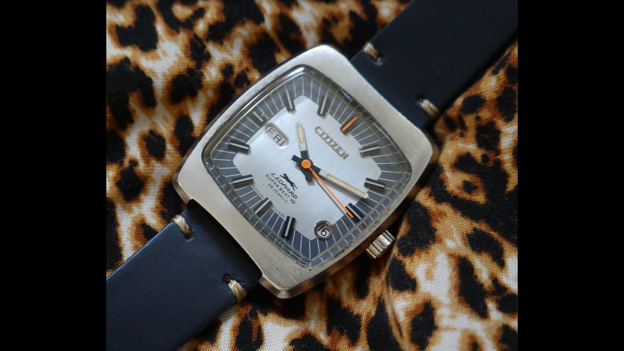 1970 Citizen Leopard Super Beat 10 men's vintage watch with two