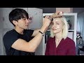 Doing my Girlfriend's Makeup (Again) | Korean German Couple