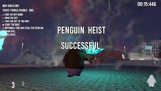 Research Station 15.446 sec (sub-16) Any% Hardcore speedrun | The Greatest Penguin Heist of All Time screenshot 1