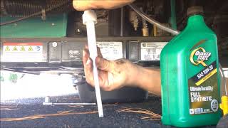 Changing the oil on a Cummins ONAN 2800 watt Gas generator (Travato 59G)
