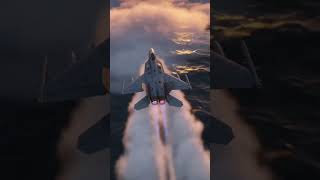 Low Altitude Jet Flight Over the Waves 🚀 #Aviation #FighterJet #FlightSimulator #SunsetFlight