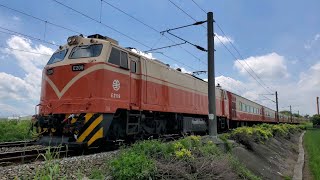 6866次莒光號入伍專車通過(10節手動門莒光號)(E209)