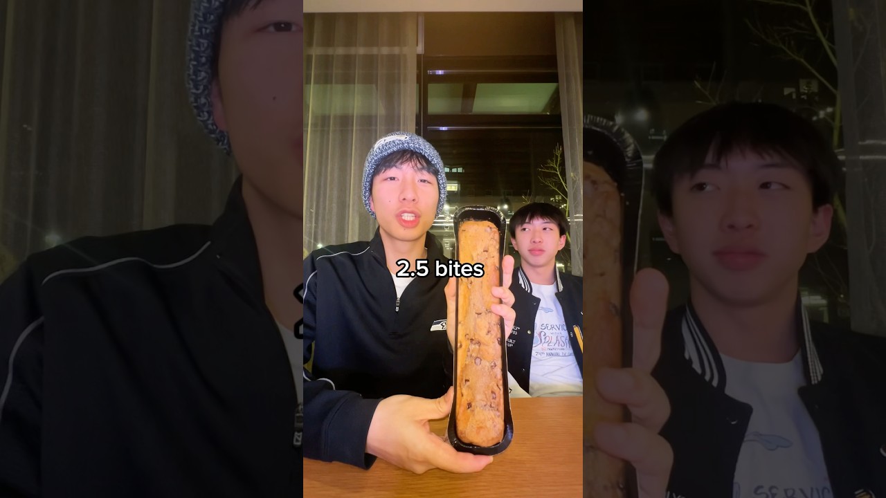 subway footlong cookie in 2 bites 