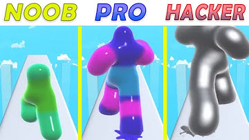 NOOB vs PRO vs HACKER in Blob Runner 3D