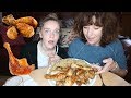  mukbang   poulet et riz frit maison homemade  