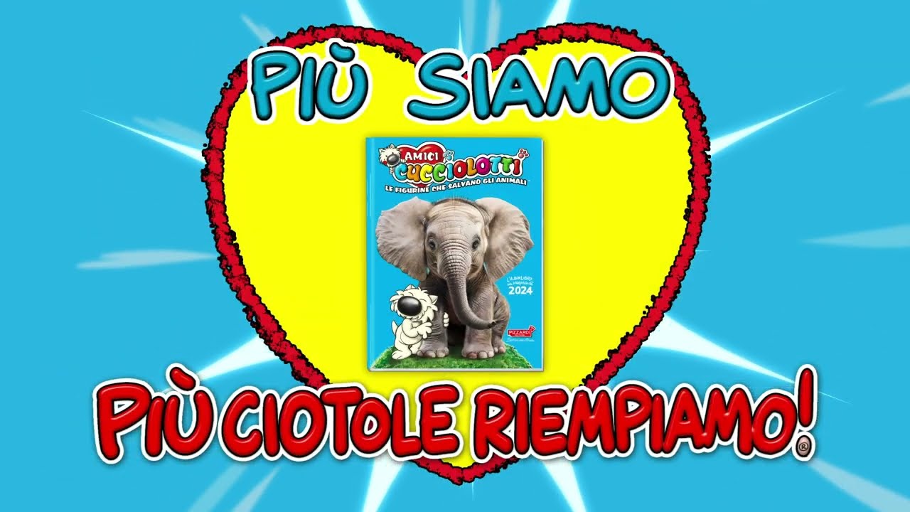 Amici Cucciolotti 2024 - 15 Bustine di Figurine che Salvano gli Animali