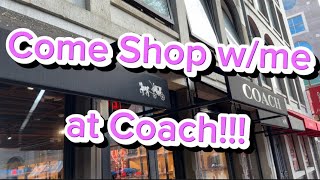 Come Shop w/me at Coach in Boston, Massachusetts!!!  Let&#39;s check out the SALE Together:)...