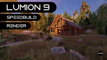 LUMION 9 Forest Cabin Walkthrough Render