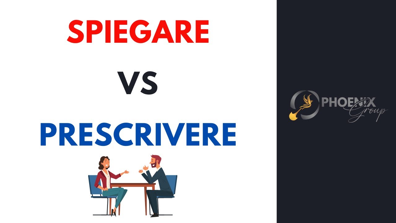 Spiegare Spiegare VS Prescrivere - YouTube