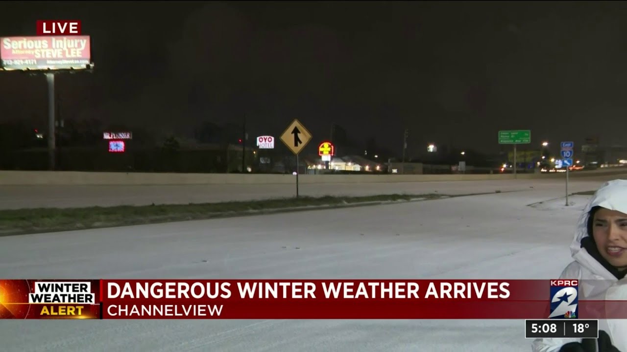 Dangerous winter weather arrives in Channelview YouTube