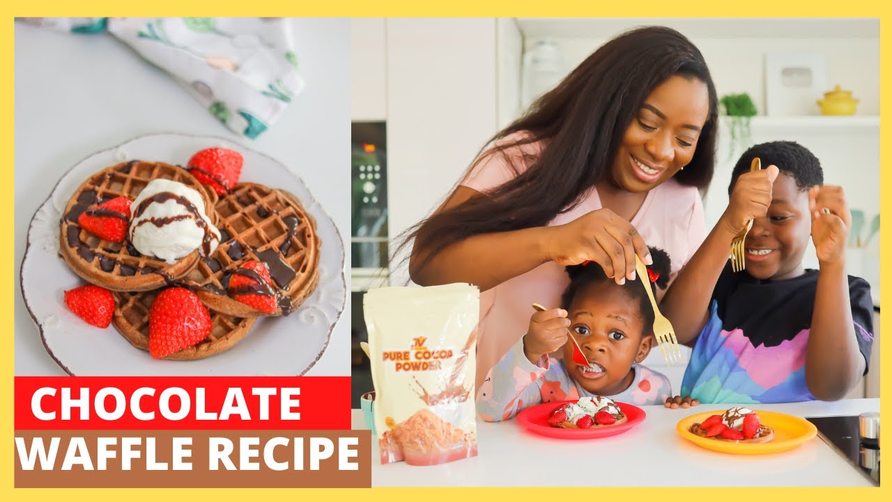 Making THE BEST CHOCOLATE WAFFLES With JOHNVENTS COCOA POWDER!