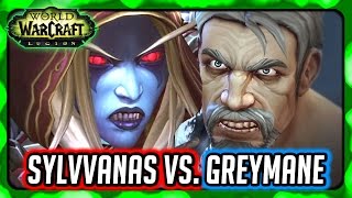 WOW Legion 🌟 SYLVANAS VS. GENN GRAYMANE Cutscene\/Cinematic - Ending of Stormheim