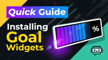 Add custom GOAL WIDGETS to Streamlabs