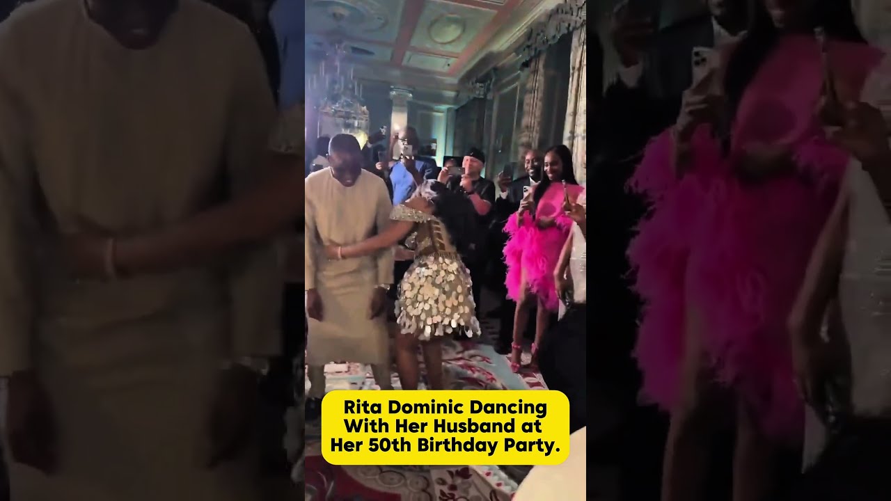 Youthful Rita Dominic Dancing With Her Husband At 50th Birthday Party