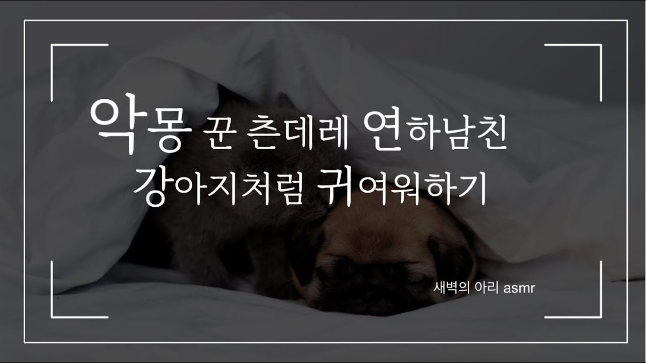 연하 남친의 애교에 안달난 연상 여친! | 귀여워 죽겠어 애기야 | 남성향 롤플레잉 | 달달 설렘 잔잔 여자 asmr | Korean Girlfriend RP | 재워줄게